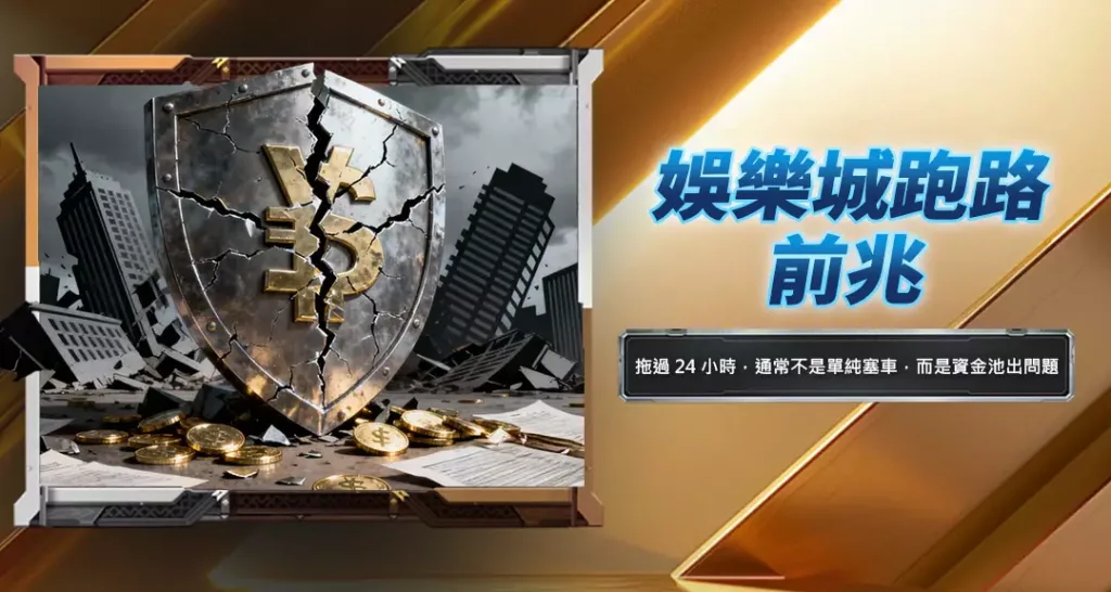 娛樂城跑路前兆
